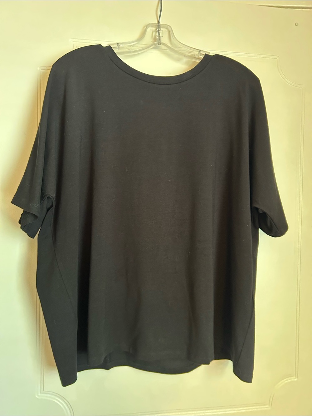 Eileen Fisher Black Crew Neck Short Sleeve Shirt - Classic Everyday Tee